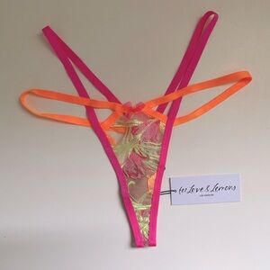 For Love & Lemons Floral Thong